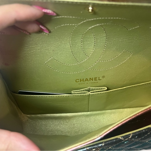 Used CHANEL Rainbow Reissue Mini FlapBag Metallic Multicolor - Picture 9 of 16